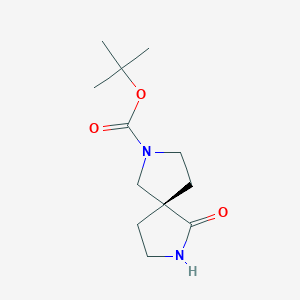 molecular formula C12H20N2O3 B8216890 tert-butyl (5S)-1-oxo-2,7-diazaspiro[4.4]nonane-7-carboxylate 