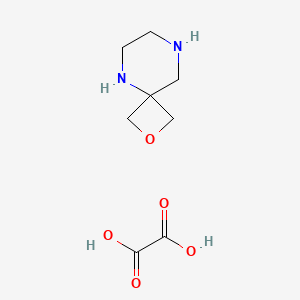 molecular formula C8H14N2O5 B8216942 2-Oxa-5,8-diazaspiro[3.5]nonane oxalate 