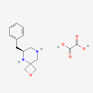 molecular formula C15H20N2O5 B8216962 (6S)-6-benzyl-2-oxa-5,8-diazaspiro[3.5]nonane;oxalic acid 