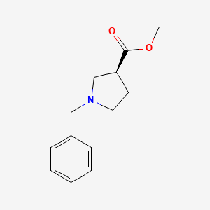 molecular formula C13H17NO2 B8217033 (S)-methyl 1-benzylpyrrolidine-3-carboxylate 