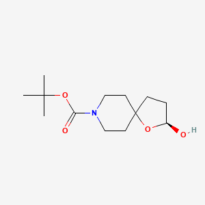 molecular formula C13H23NO4 B8217051 tert-butyl (2S)-2-hydroxy-1-oxa-8-azaspiro[4.5]decane-8-carboxylate 