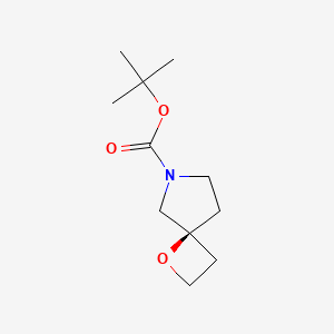 molecular formula C11H19NO3 B8217067 tert-butyl (4S)-1-oxa-7-azaspiro[3.4]octane-7-carboxylate 