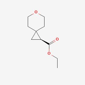 molecular formula C10H16O3 B8217142 ethyl (2S)-6-oxaspiro[2.5]octane-2-carboxylate 