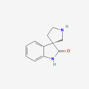 molecular formula C11H12N2O B8217211 (R)-Spiro[indoline-3,3'-pyrrolidin]-2-one 