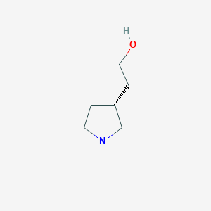 molecular formula C7H15NO B8217242 (R)-2-(1-methylpyrrolidin-3-yl)ethan-1-ol 