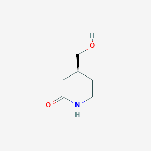 molecular formula C6H11NO2 B8217253 (4S)-4-(hydroxymethyl)piperidin-2-one 