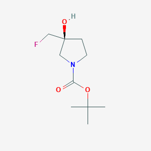 molecular formula C10H18FNO3 B8217265 tert-butyl (3S)-3-(fluoromethyl)-3-hydroxypyrrolidine-1-carboxylate 