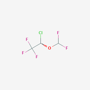 molecular formula C3H2ClF5O B8217318 (2S)-2-chloro-2-(difluoromethoxy)-1,1,1-trifluoroethane 
