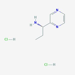 (1S)-1-pyrazin-2-ylpropan-1-amine;dihydrochloride