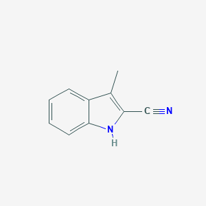 molecular formula C10H8N2 B082174 3-Methyl-1H-indole-2-carbonitrile CAS No. 13006-59-2
