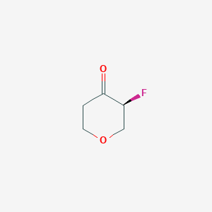 molecular formula C5H7FO2 B8217433 (3S)-3-fluorooxan-4-one 