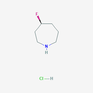 (4S)-4-fluoroazepane;hydrochloride