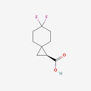 molecular formula C9H12F2O2 B8217489 (1S)-6,6-Difluorospiro[2.5]octane-1-carboxylic acid 