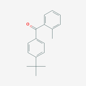 molecular formula C18H20O B082175 4-Tert-butyl-2'-methylbenzophenone CAS No. 14252-16-5