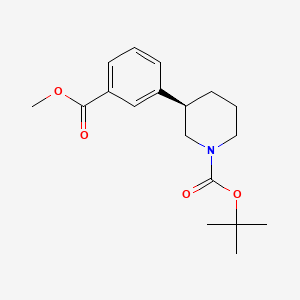 tert-butyl (3R)-3-(3-methoxycarbonylphenyl)piperidine-1-carboxylate