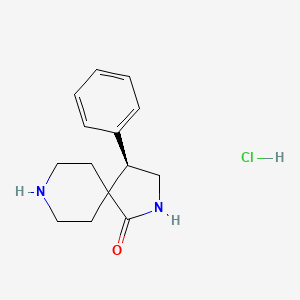 (4R)-4-phenyl-2,8-diazaspiro[4.5]decan-1-one;hydrochloride