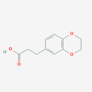 molecular formula C11H12O4 B082177 3-(2,3-Dihydro-1,4-benzodioxin-6-yl)propanoic acid CAS No. 14939-92-5