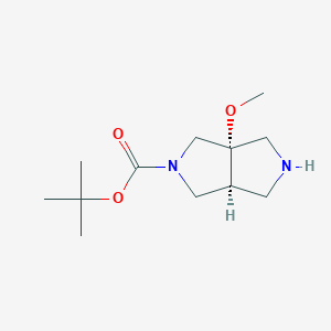 molecular formula C12H22N2O3 B8217741 tert-butyl (cis)-3a-methoxyhexahydropyrrolo[3,4-c]pyrrole-2(1H)-carboxylate 