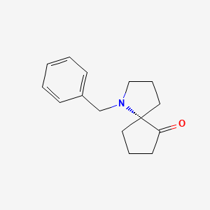 molecular formula C15H19NO B8217747 (5R)-1-benzyl-1-azaspiro[4.4]nonan-9-one 
