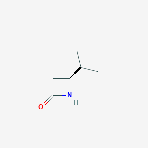 molecular formula C6H11NO B8217790 (4S)-4-propan-2-ylazetidin-2-one 