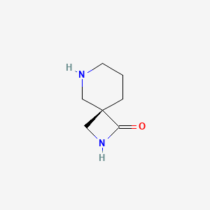 molecular formula C7H12N2O B8217793 (4S)-2,8-diazaspiro[3.5]nonan-3-one 