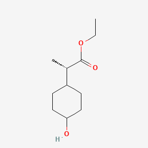 ethyl (2S)-2-(4-hydroxycyclohexyl)propanoate
