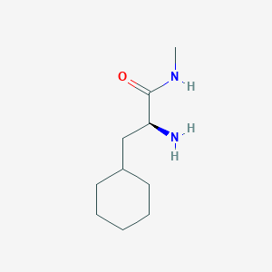 molecular formula C10H20N2O B8217801 (2S)-2-amino-3-cyclohexyl-N-methylpropanamide 