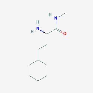 molecular formula C11H22N2O B8217805 (2S)-2-amino-4-cyclohexyl-N-methylbutanamide 