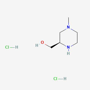 molecular formula C6H16Cl2N2O B8217818 [(2R)-4-methylpiperazin-2-yl]methanol;dihydrochloride 