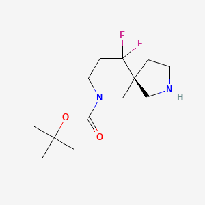 molecular formula C13H22F2N2O2 B8217879 tert-butyl (5S)-10,10-difluoro-2,7-diazaspiro[4.5]decane-7-carboxylate 