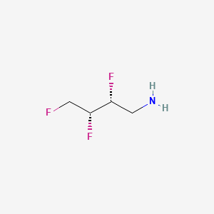 molecular formula C4H8F3N B8217899 (2R,3R)-2,3,4-trifluorobutan-1-amine 