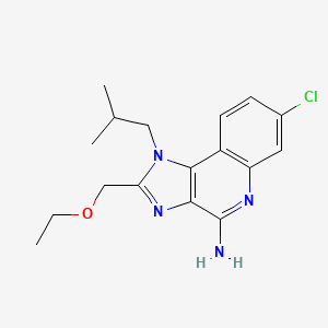 molecular formula C17H21ClN4O B8217915 4-Hydroxy-1-(2-methylpropyl)-1H-imidazo[4,5-c]quinoline 