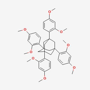 molecular formula C42H48O8 B8217918 1,3,5,7-Tetrakis(2,4-dimethoxyphenyl)adamantane 