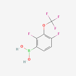 molecular formula C7H4BF5O3 B8217929 [2,4-Difluoro-3-(trifluoromethoxy)phenyl]boronic acid 