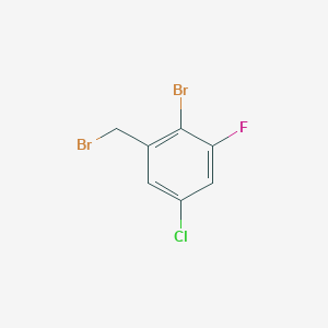 molecular formula C7H4Br2ClF B8217933 2-Bromo-1-(bromomethyl)-5-chloro-3-fluorobenzene 