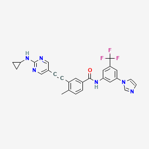 molecular formula C27H21F3N6O B8217937 S116836 