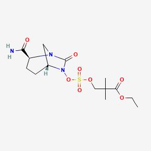 molecular formula C14H23N3O8S B8217973 Avibactam tomilopil CAS No. 2245880-46-8