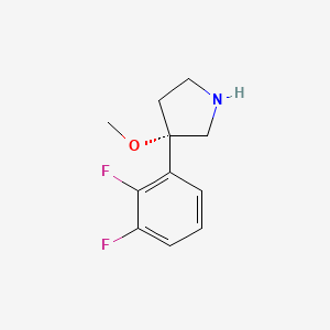 molecular formula C11H13F2NO B8217989 Pirepemat CAS No. 1227638-29-0
