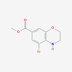 Methyl 5-bromo-3,4-dihydro-2H-benzo[b][1,4]oxazine-7-carboxylate
