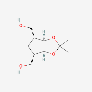 [rel-(3aS,4S,6R,6aR)-4-(hydroxymethyl)-2,2-dimethyl-4,5,6,6a-tetrahydro-3aH-cyclopenta[d][1,3]dioxol-6-yl]methanol