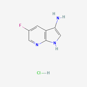 5-Fluoro-1H-pyrrolo[2,3-b]pyridin-3-amine hydrochloride