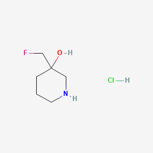 3-(Fluoromethyl)piperidin-3-ol hydrochloride