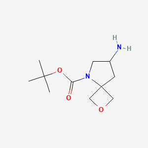 molecular formula C11H20N2O3 B8218176 Tert-butyl 7-amino-2-oxa-5-azaspiro[3.4]octane-5-carboxylate 