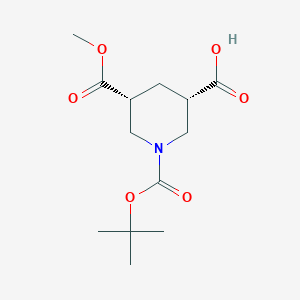 (3S,5R)-1-(tert-butoxycarbonyl)-5-(methoxycarbonyl)piperidine-3-carboxylic acid