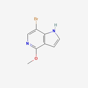 molecular formula C8H7BrN2O B8218209 7-bromo-4-methoxy-1H-pyrrolo[3,2-c]pyridine 
