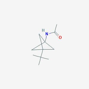 molecular formula C11H19NO B8218212 N-(3-tert-butyl-1-bicyclo[1.1.1]pentanyl)acetamide 