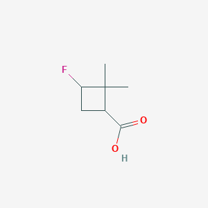 3-Fluoro-2,2-dimethylcyclobutane-1-carboxylic acid