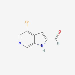 molecular formula C8H5BrN2O B8218267 4-bromo-1H-pyrrolo[2,3-c]pyridine-2-carbaldehyde 