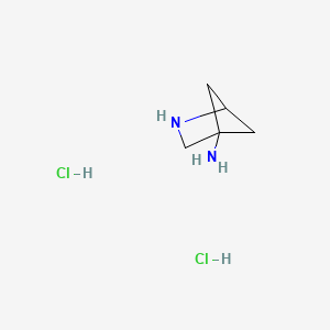 molecular formula C5H12Cl2N2 B8218334 2-Azabicyclo[2.1.1]hexan-4-amine dihydrochloride 