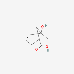 molecular formula C8H12O3 B8218350 5-Hydroxybicyclo[3.1.1]heptane-1-carboxylic acid 